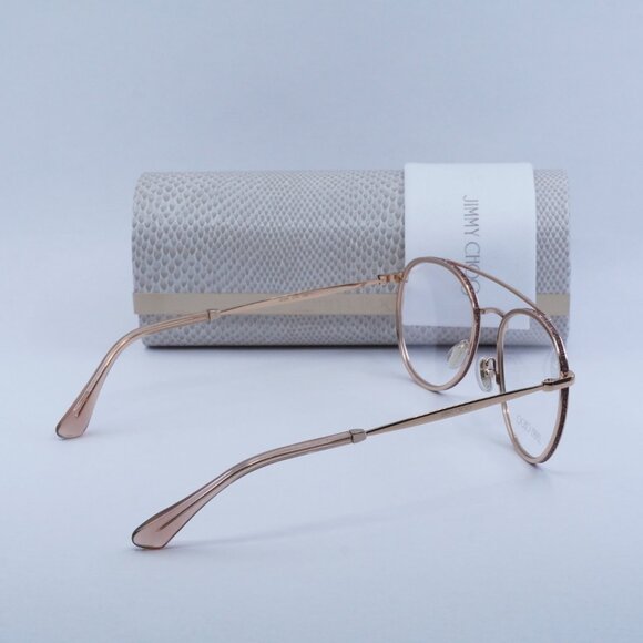Jimmy Choo JC230 0EYR 00 Round Eyeglasses - Gold Pink - Picture 8 of 8